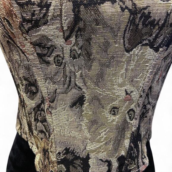 BSlingerie cat tapestry Bustier Corset size XS - Picture 5 of 8